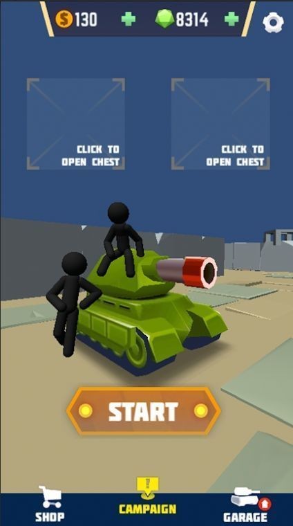 征服坦克英雄2(Stickman Tank 2)游戏下载